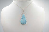 Wisiorek Zawieszka Larimar Srebro 925 Naturalny Larimar - 8