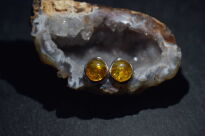 Kolczyki Sztyft Bursztyn Bałtycki Srebro 925 - 3