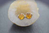 Kolczyki Sztyft Bursztyn Bałtycki Srebro 925 - 5