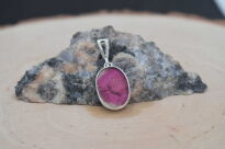 Wisiorek Zawieszka Turmalin Arbuzowy, Srebro 925 - 11