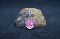 Wisiorek Zawieszka Turmalin Arbuzowy, Srebro 925 - 3