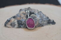 Wisiorek Zawieszka Turmalin Arbuzowy, Srebro 925 - 7