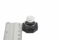 Pierścionek srebrny 925 perła okrągła płaska ręcznie robiony r.22 - 15