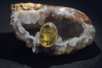 Pierścionek Cytryn r.15 Srebro 925 - 5