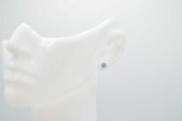 Kolczyki sztyft opal australijski dublet srebro 925 - 5