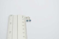 Kolczyki sztyft opal australijski dublet srebro 925 - 15