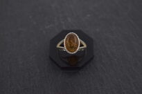 Pierścionek z bursztynem bałtyckim srebro 925 styl retro r.13 - 4