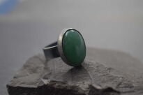 Pierścionek Awenturyn r.15 Regulowany Srebro 925 Rękodzieło - 11