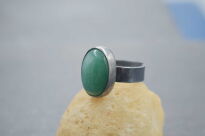 Pierścionek Awenturyn r.15 Regulowany Srebro 925 Rękodzieło - 12