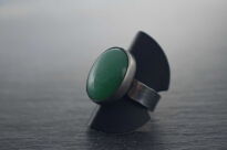 Pierścionek Awenturyn r.15 Regulowany Srebro 925 Rękodzieło - 3