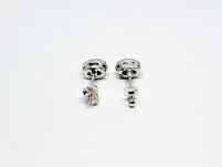 Małe Kolczyki Ametyst Fasetowany Sztyft Srebro 925 - 10