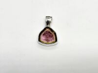 Zawieszka Turmalin Arbuzowy Srebro 925 - 2