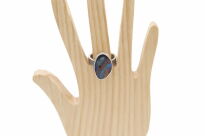 Pierścionek Opal boulder Australia naturalny ręcznie robiony srebro 925 r.20 - 4