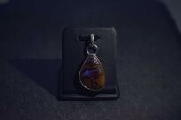 Opal australijski typu boulder Wisiorek srebro 925 rękodzieło - 14