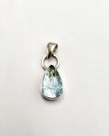 Zawieszka Surowy Niepolerowany Akwamaryn Srebro 925 - 14