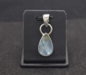 Zawieszka Surowy Niepolerowany Akwamaryn Srebro 925 - 12