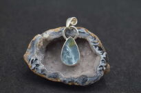 Zawieszka Surowy Niepolerowany Akwamaryn Srebro 925 - 3