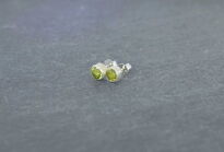 Kolczyki Małe Oliwin Perydot Fasetowany (5 mm) Sztyft Srebro 925 - 3