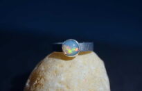 Pierścionek Opal Etiopski Wello r.10 Srebro 925 - 9