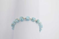 Bransoleta Larimar Naturalny Srebro 925 - 12