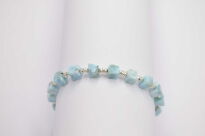Bransoleta Larimar Naturalny Srebro 925 - 13