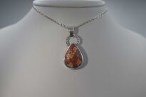 Wisiorek Zawieszka Opal Meksyk Cantera Srebro 925 Piękny Okaz - 5