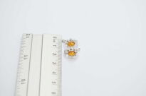 Kolczyki Bursztyn Bałtycki Zapięcie Angielskie Srebro 925 - 9