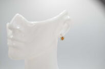 Kolczyki Bursztyn Bałtycki Zapięcie Angielskie Srebro 925 - 8