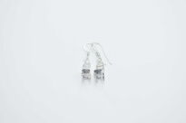 Srebrne kolczyki krzesełka 925 wiszące mini krzesło - 8