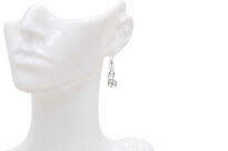 Srebrne kolczyki krzesełka 925 wiszące mini krzesło - 6