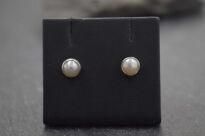 Kolczyki Małe Kolczyki Perła Perełka Sztyft Srebro 925 - 9