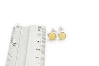 Kolczyki z bursztynem bałtyckim sztyfty srebrne 925 - 11