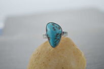 Pierścionek z Turkusem Srebro 925 r.12 Turkus Rękodzieło - 7