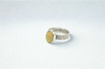 Pierścień Opal Etiopski Pomarańczowy r.18 Srebro 925 - 6