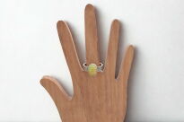 Pierścień Opal Etiopski Pomarańczowy r.18 Srebro 925 - 3