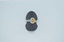 Srebrny pierścionek z cytrynem – rozmiar 18 Srebro 925 - 9