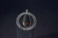 Srebrny wisiorek z opalem boulder Australia naturalny opal srebro 925  unikat rękodzieło - 4