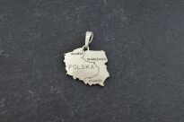 Wisiorek Mapa Polski Polska Srebro 925 - 3