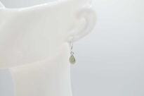 Małe kolczyki srebrne z labradorytem mała łezka naturalny kamień Srebro 925 - 3