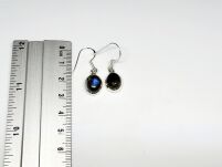 Kolczyki Wiszące Niebieski Labradoryt Srebro 925 - 14