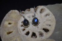 Kolczyki Wiszące Niebieski Labradoryt Srebro 925 - 10