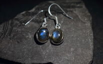 Kolczyki Wiszące Niebieski Labradoryt Srebro 925 - 3