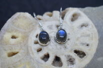 Kolczyki Wiszące Niebieski Labradoryt Srebro 925 - 4
