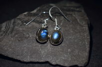 Kolczyki Wiszące Niebieski Labradoryt Srebro 925 - 5