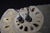 Kolczyki Wiszące Niebieski Labradoryt Srebro 925 - 7