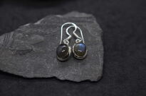 Kolczyki Wiszące Niebieski Labradoryt Srebro 925 - 8