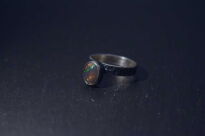 Pierścień Ciemny Opal z Etiopii r.16 Srebro 925 - 4