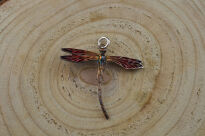 Zawieszka Ważka Czerwona Srebro 925 - 9