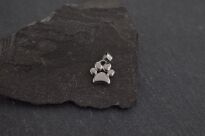 Zawieszka srebrna ŁAPKA psa kota 925 rodowana prezent - 5