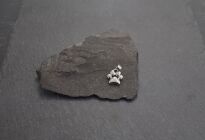 Zawieszka srebrna ŁAPKA psa kota 925 rodowana prezent - 6